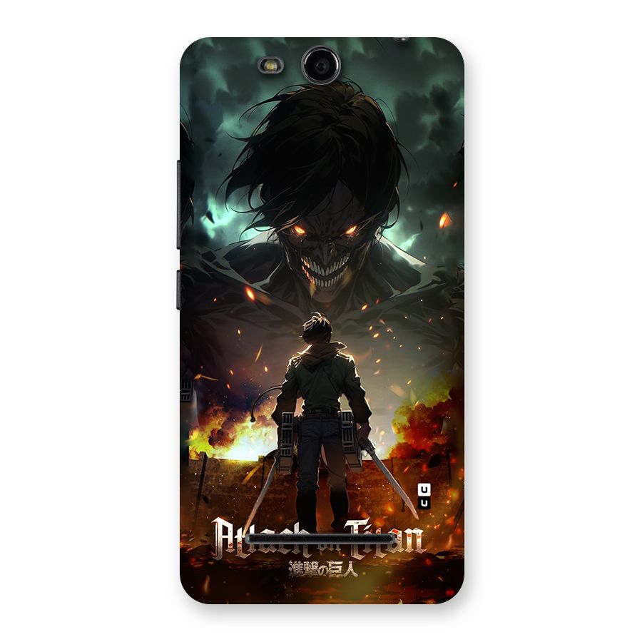 Atack On Titan Back Case for Canvas Juice 3 Q392