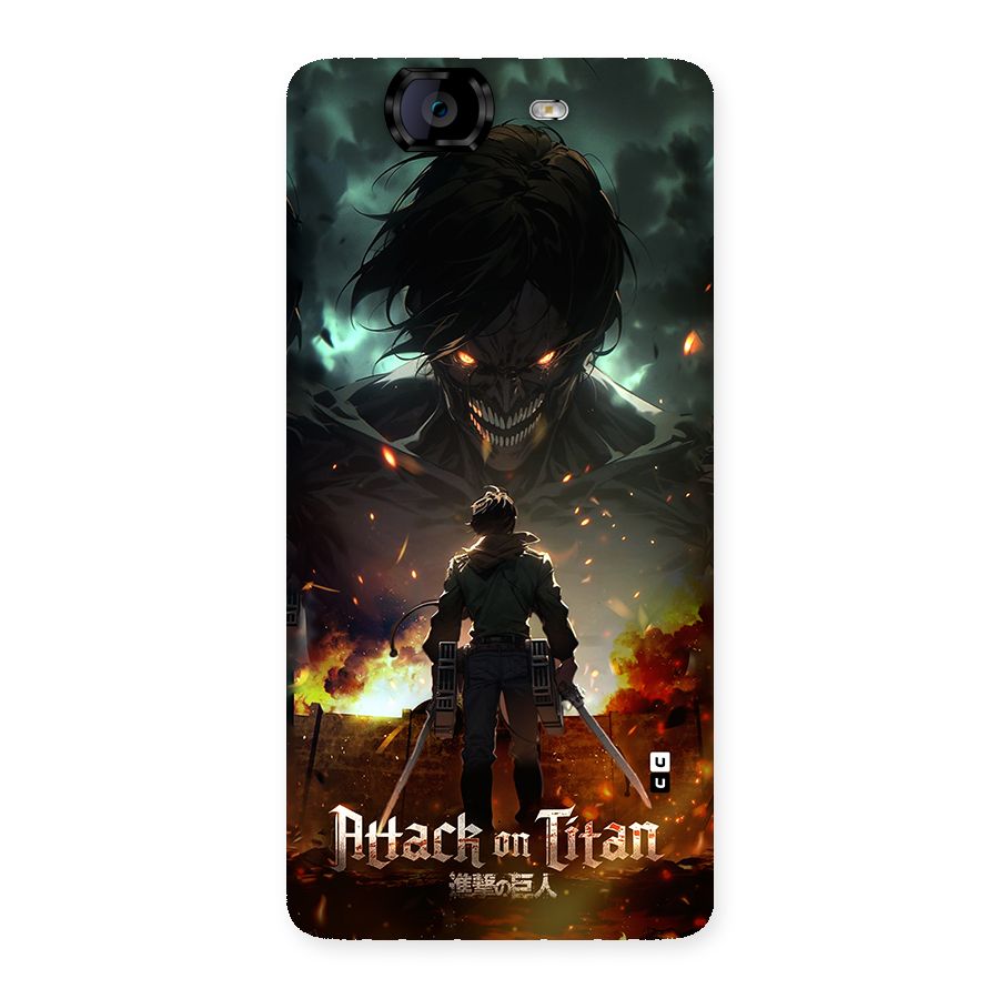Atack On Titan Back Case for Canvas Knight A350