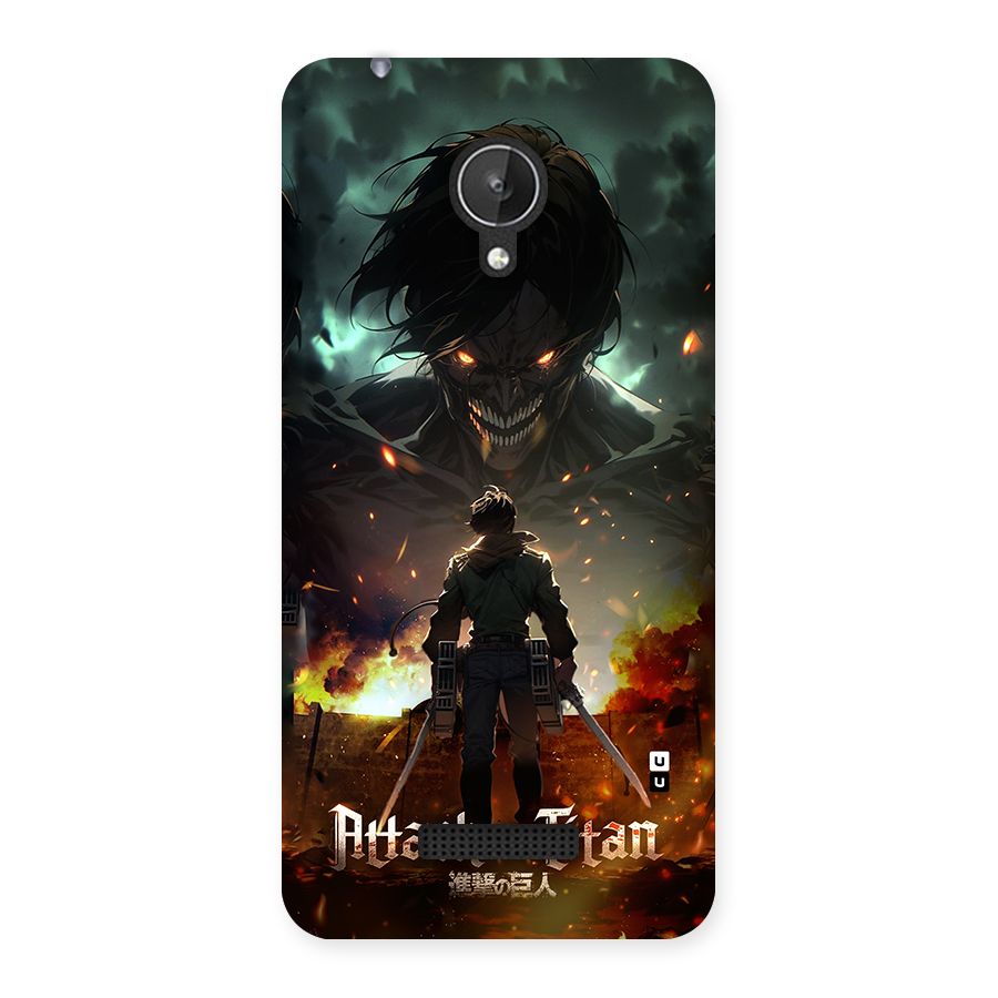 Atack On Titan Back Case for Canvas Spark Q380
