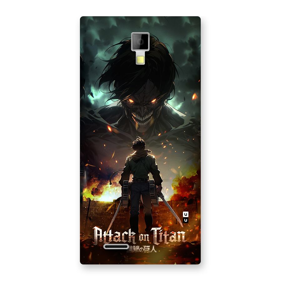 Atack On Titan Back Case for Canvas Xpress A99