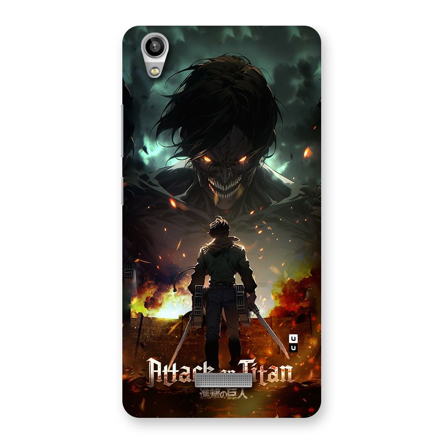 Atack On Titan Back Case for Lava Pixel V1
