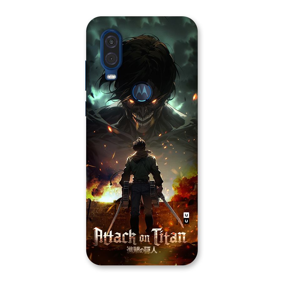 Atack On Titan Back Case for Motorola One Vision