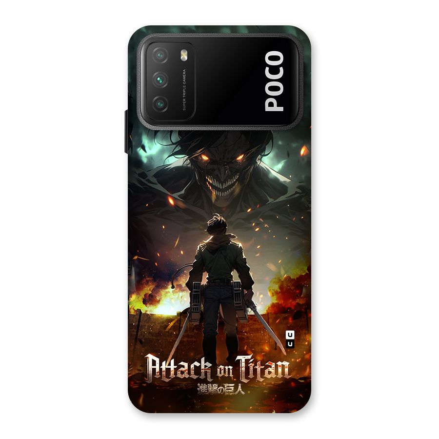 Atack On Titan Back Case for Poco M3