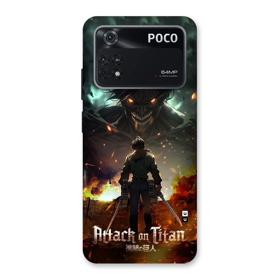 Atack On Titan Back Case for Poco M4 Pro 4G