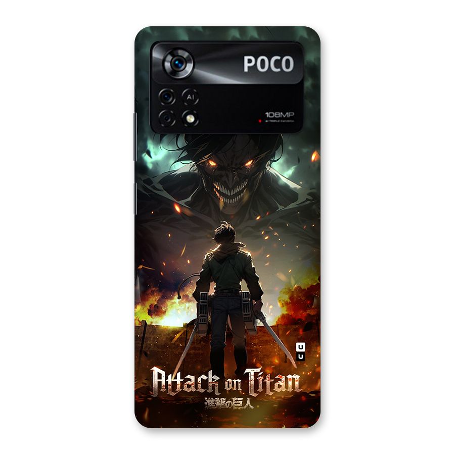 Atack On Titan Back Case for Poco X4 Pro 5G