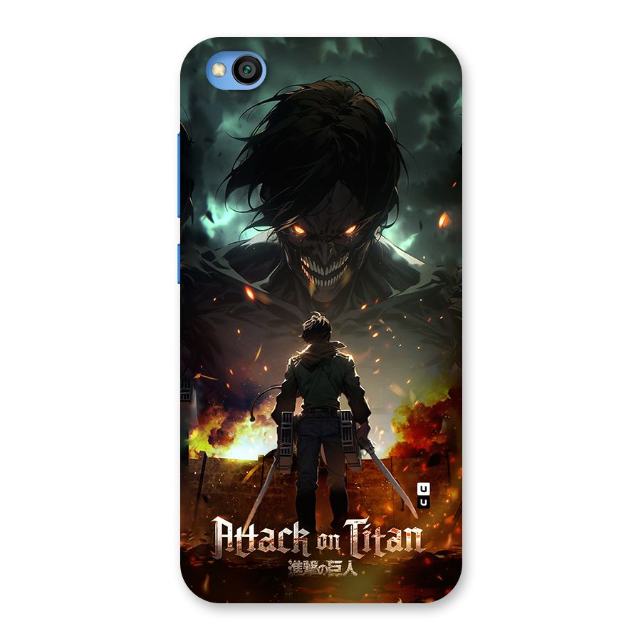 Atack On Titan Back Case for Redmi Go
