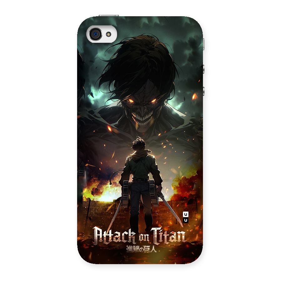 Atack On Titan Back Case for iPhone 4 4s