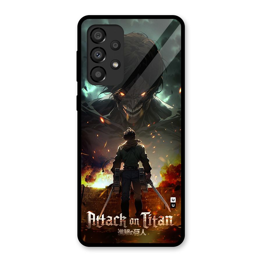 Atack On Titan Glass Back Case for Galaxy A33 5G