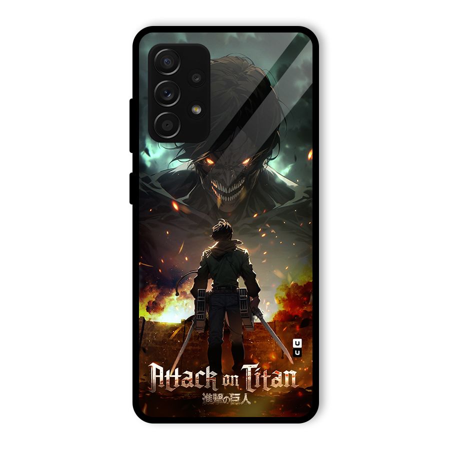 Atack On Titan Glass Back Case for Galaxy A53 5G