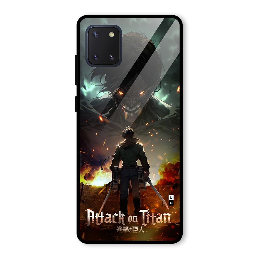 Atack On Titan Glass Back Case for Galaxy Note 10 Lite