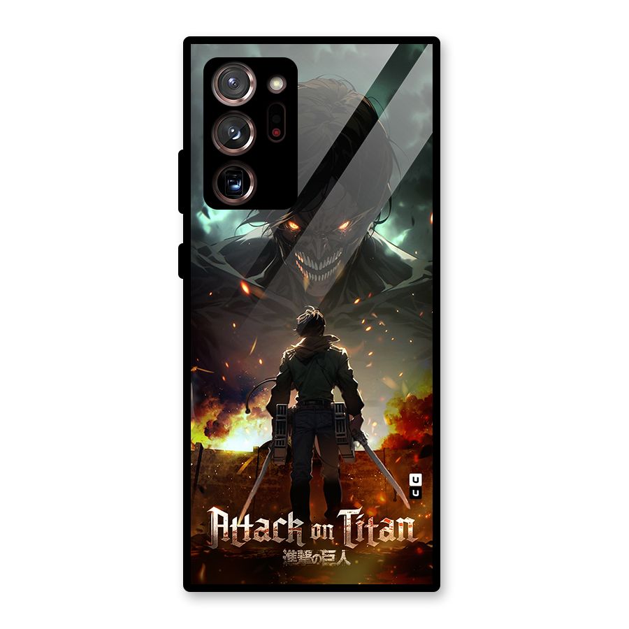 Atack On Titan Glass Back Case for Galaxy Note 20 Ultra
