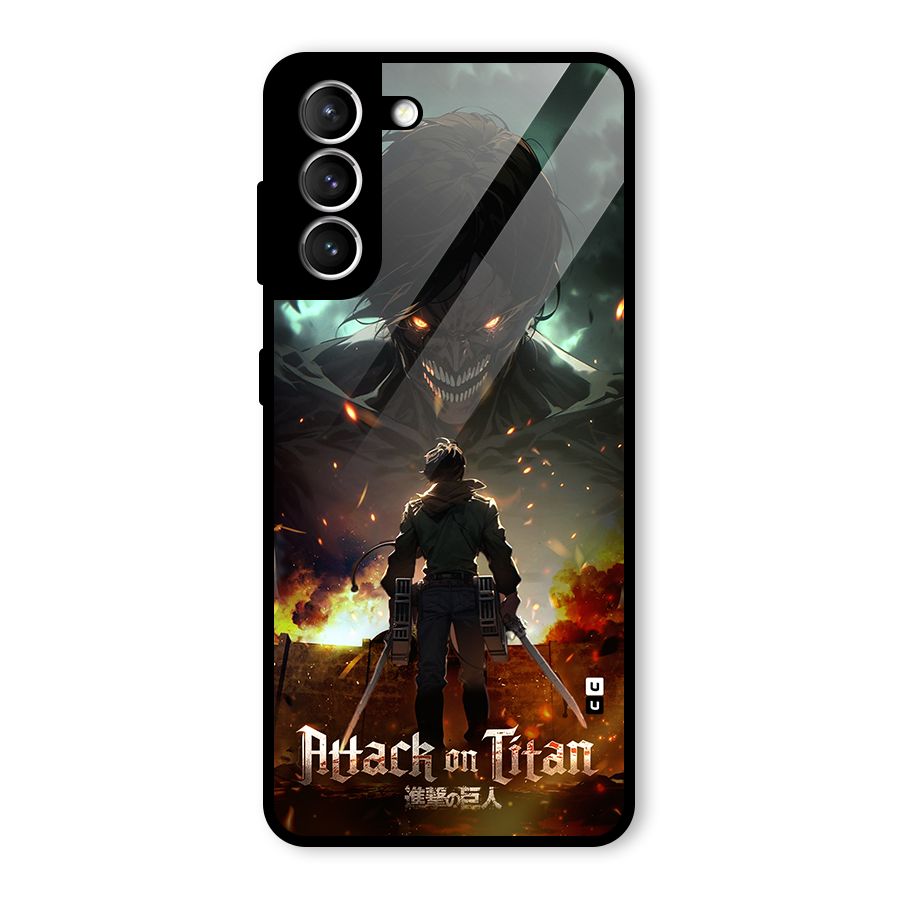 Atack On Titan Glass Back Case for Galaxy S21 5G
