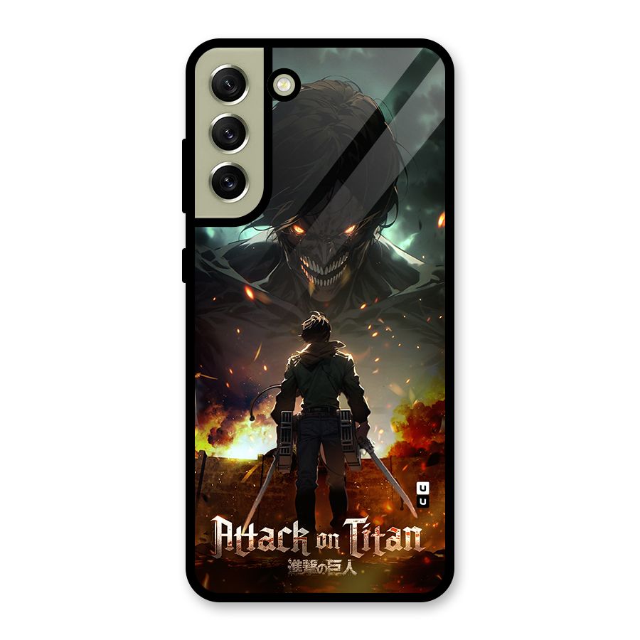 Atack On Titan Glass Back Case for Galaxy S21 FE 5G