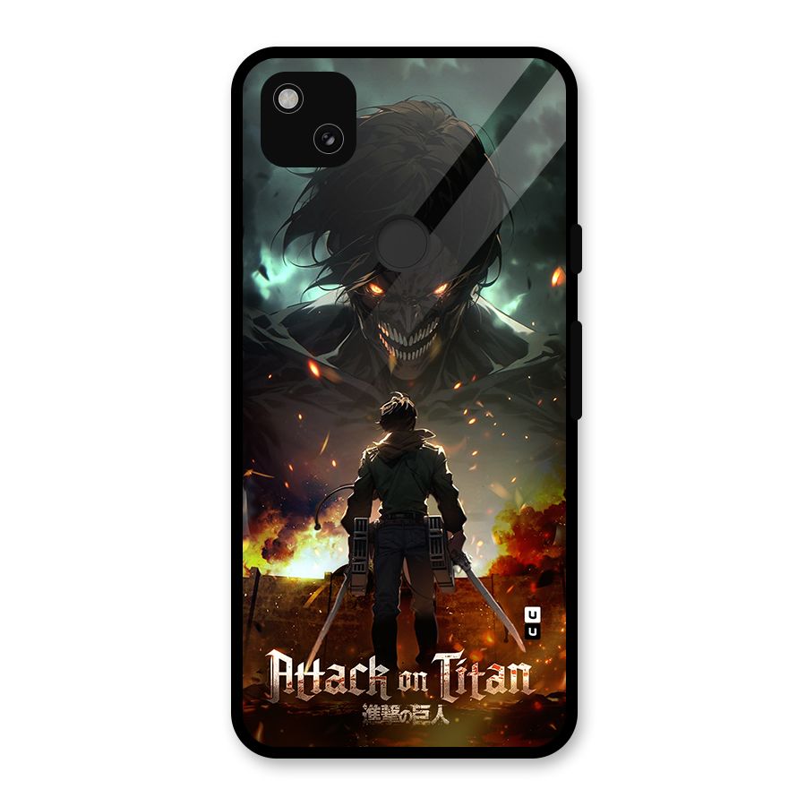 Atack On Titan Glass Back Case for Google Pixel 4a