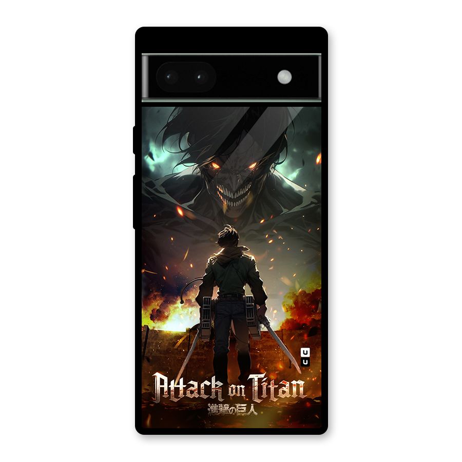 Atack On Titan Glass Back Case for Google Pixel 6a