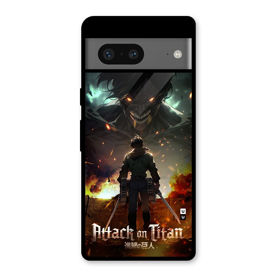Atack On Titan Glass Back Case for Google Pixel 7