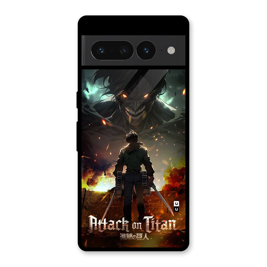Atack On Titan Glass Back Case for Google Pixel 7 Pro