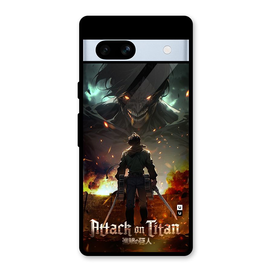 Atack On Titan Glass Back Case for Google Pixel 7a