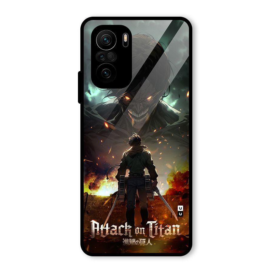 Atack On Titan Glass Back Case for Mi 11X Pro