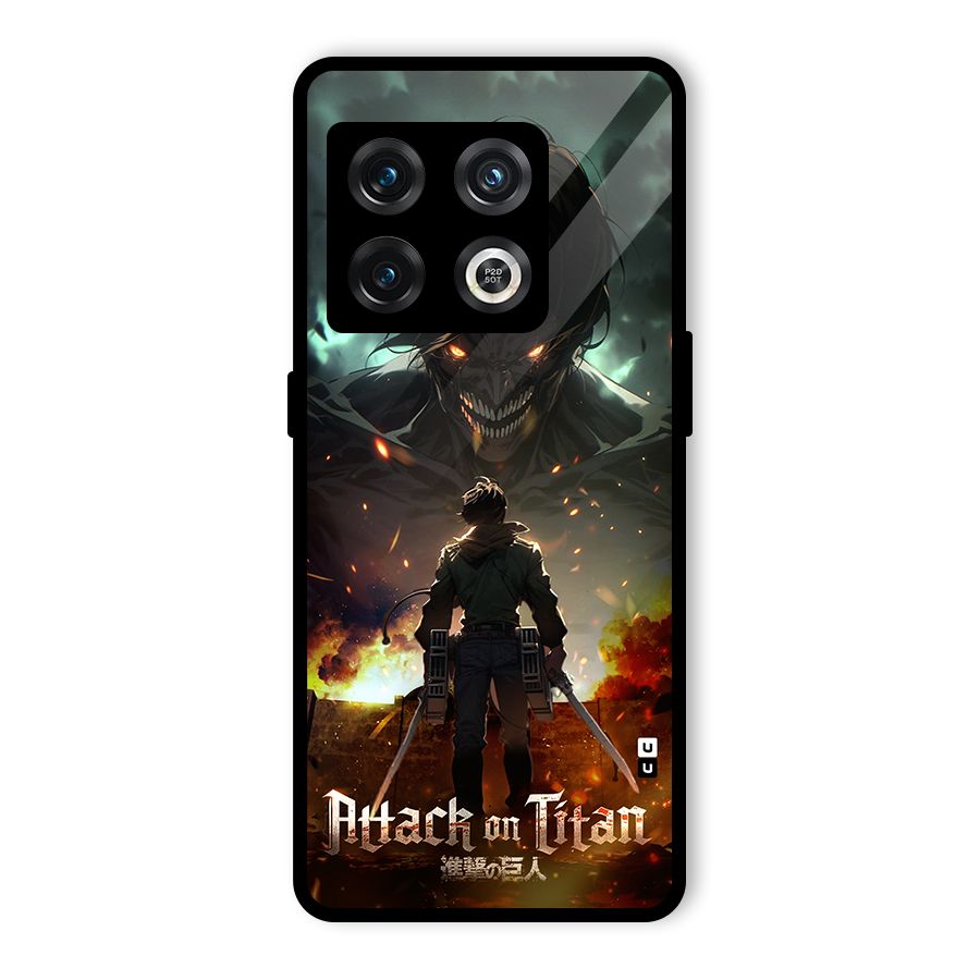 Atack On Titan Glass Back Case for OnePlus 10 Pro 5G
