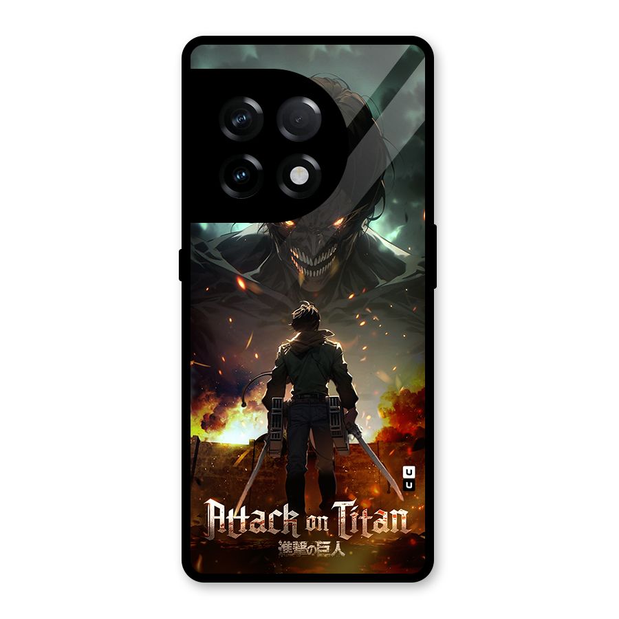 Atack On Titan Glass Back Case for OnePlus 11R