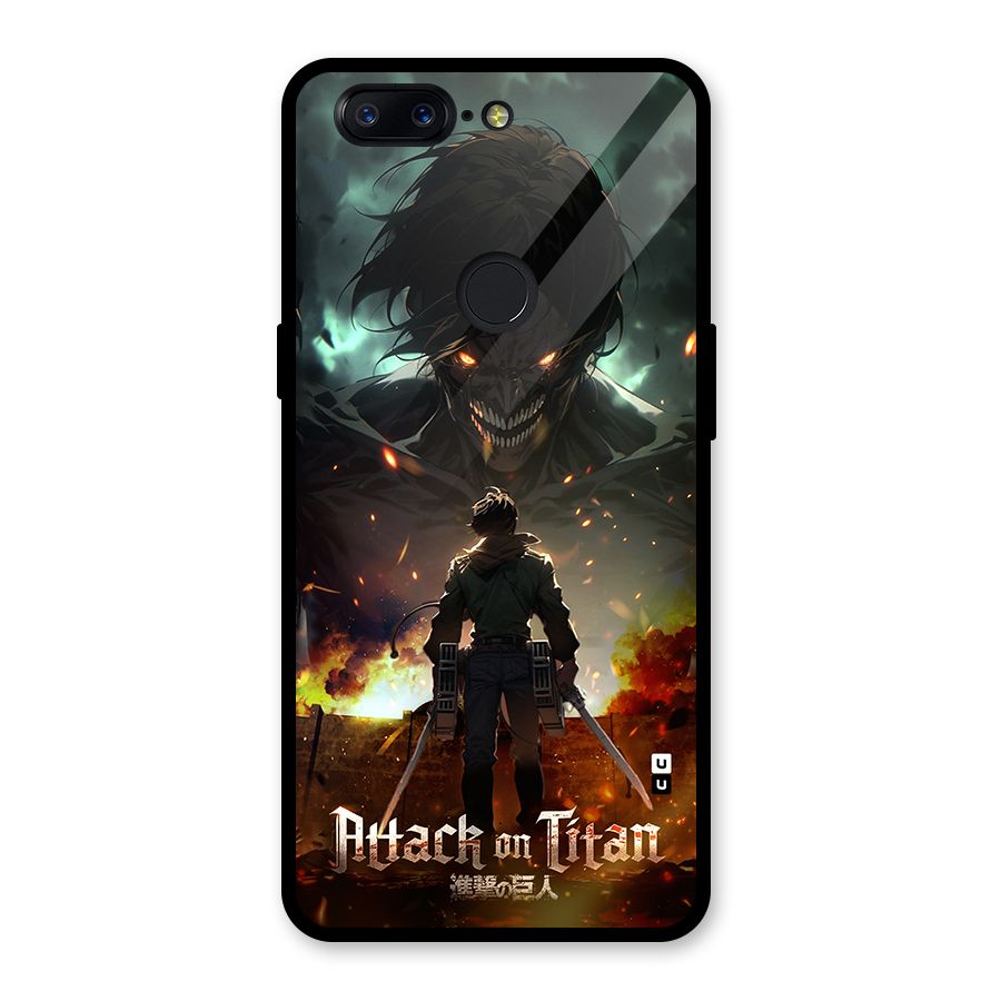 Atack On Titan Glass Back Case for OnePlus 5T