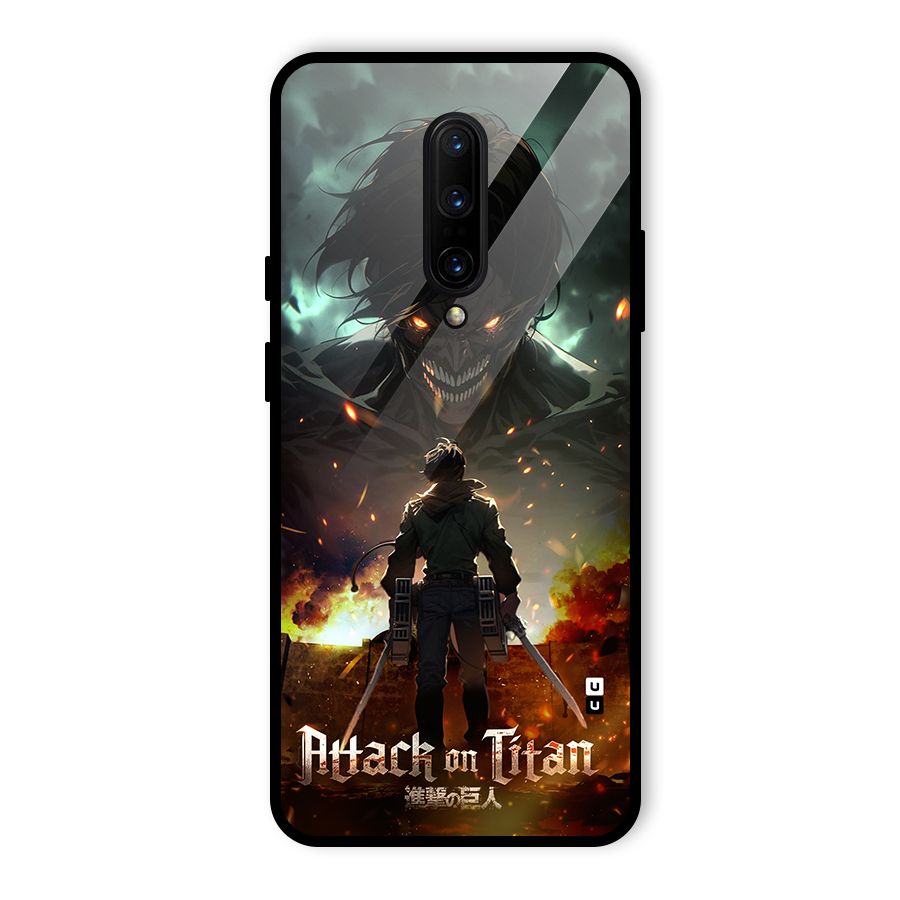 Atack On Titan Glass Back Case for OnePlus 7 Pro