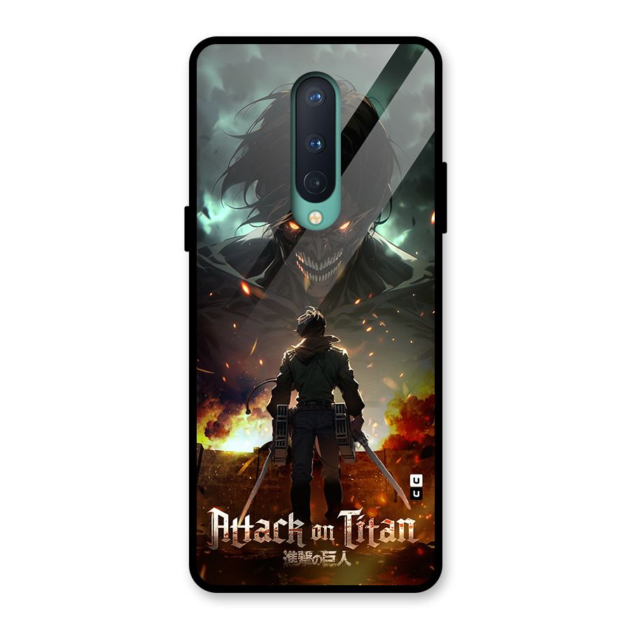 Atack On Titan Glass Back Case for OnePlus 8