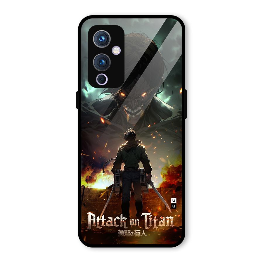 Atack On Titan Glass Back Case for OnePlus 9