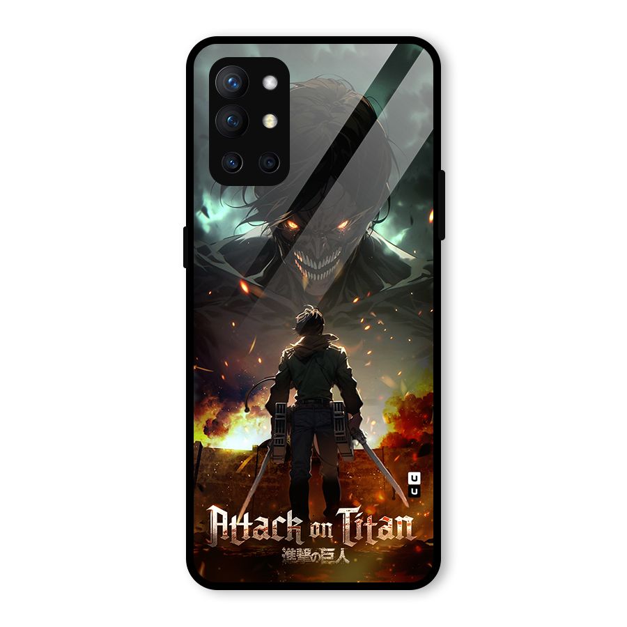 Atack On Titan Glass Back Case for OnePlus 9R