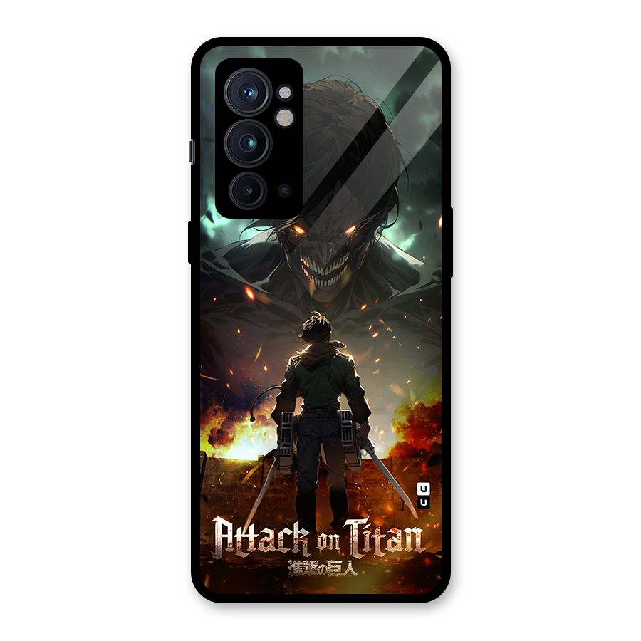 Atack On Titan Glass Back Case for OnePlus 9RT 5G
