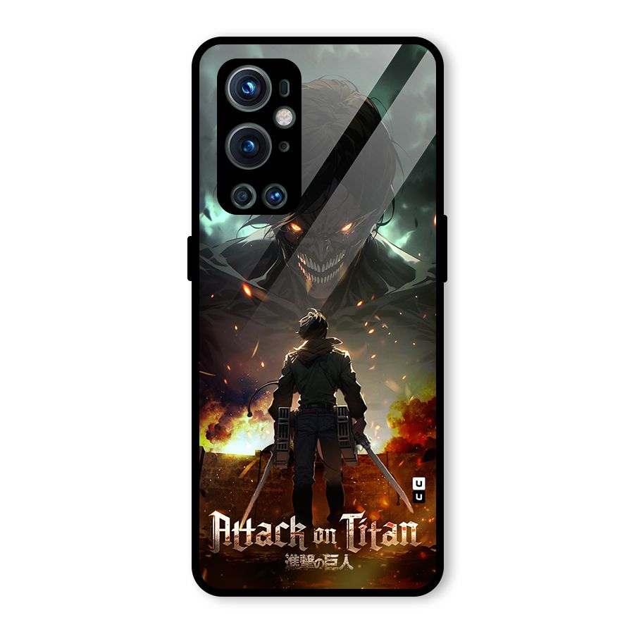 Atack On Titan Glass Back Case for OnePlus 9 Pro