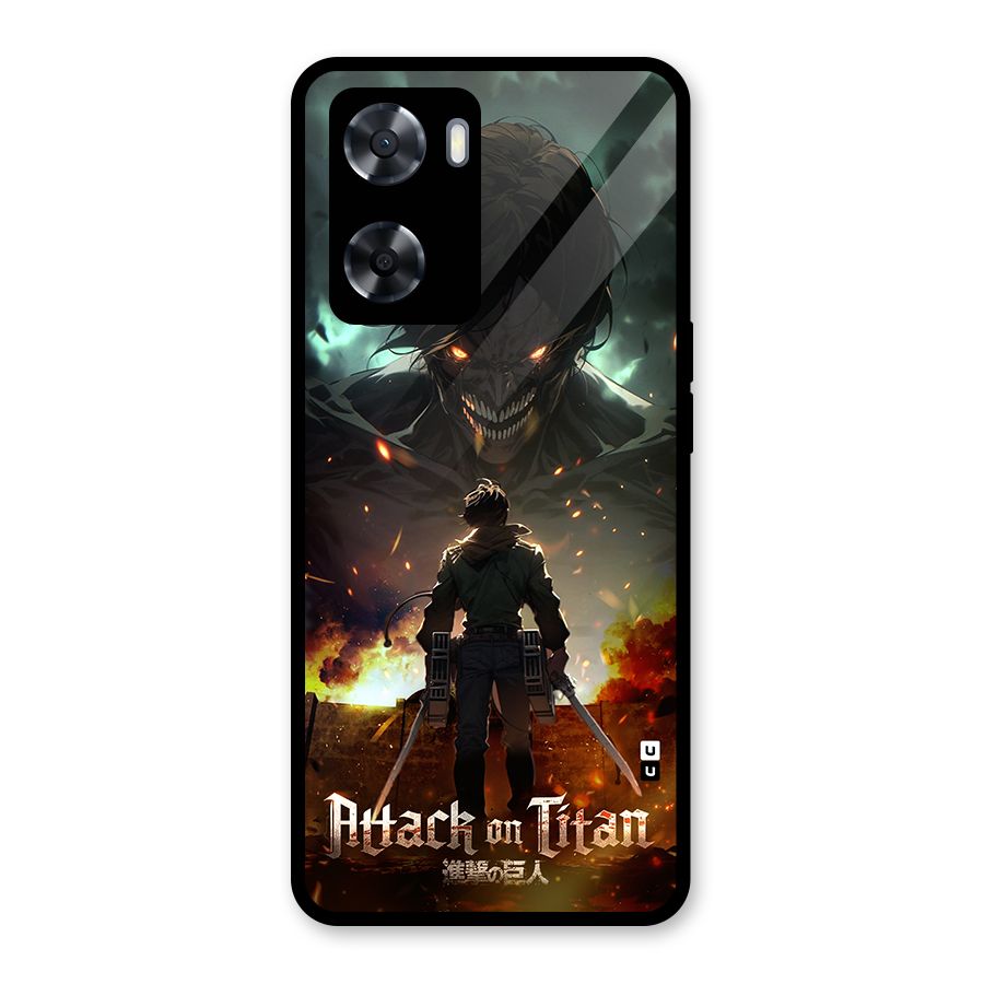 Atack On Titan Glass Back Case for OnePlus Nord N20 SE