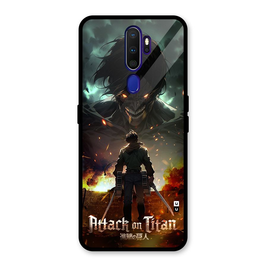 Atack On Titan Glass Back Case for Oppo A9 (2020)