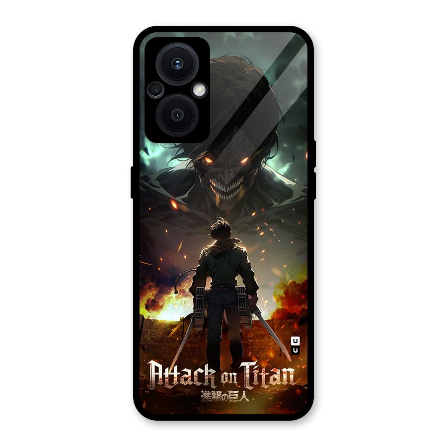 Atack On Titan Glass Back Case for Oppo F21s Pro 5G