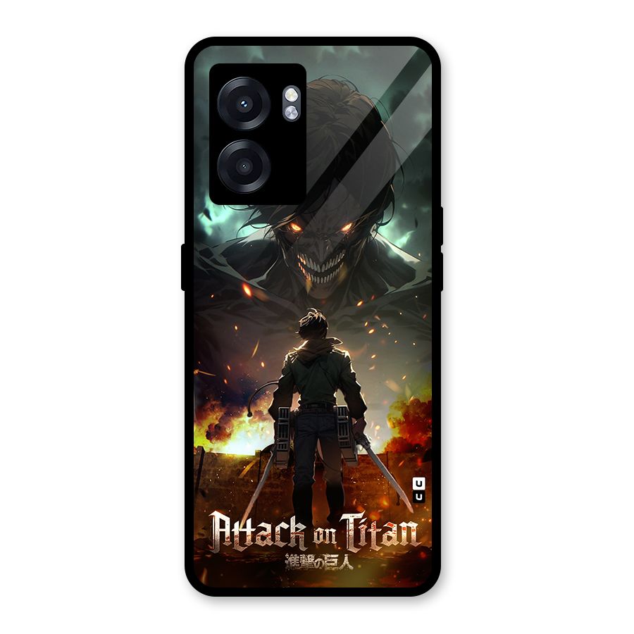 Atack On Titan Glass Back Case for Oppo K10 (5G)