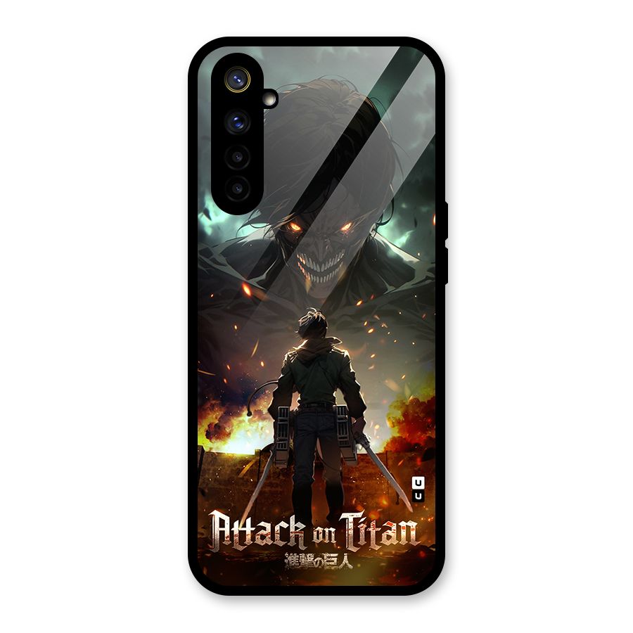 Atack On Titan Glass Back Case for Realme 6