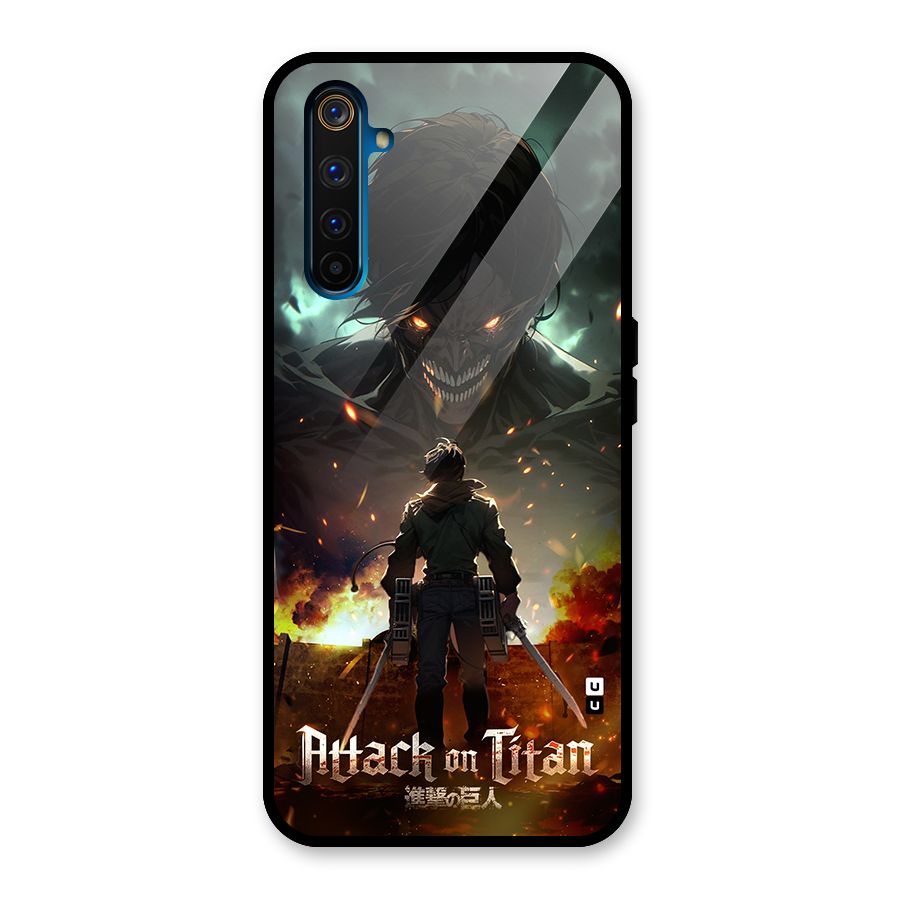 Atack On Titan Glass Back Case for Realme 6 Pro