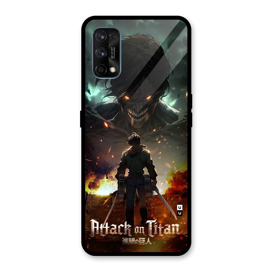 Atack On Titan Glass Back Case for Realme 7 Pro