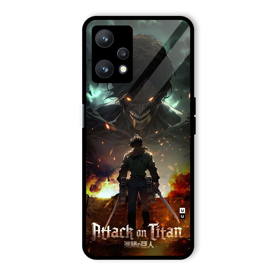 Atack On Titan Glass Back Case for Realme 9 Pro 5G