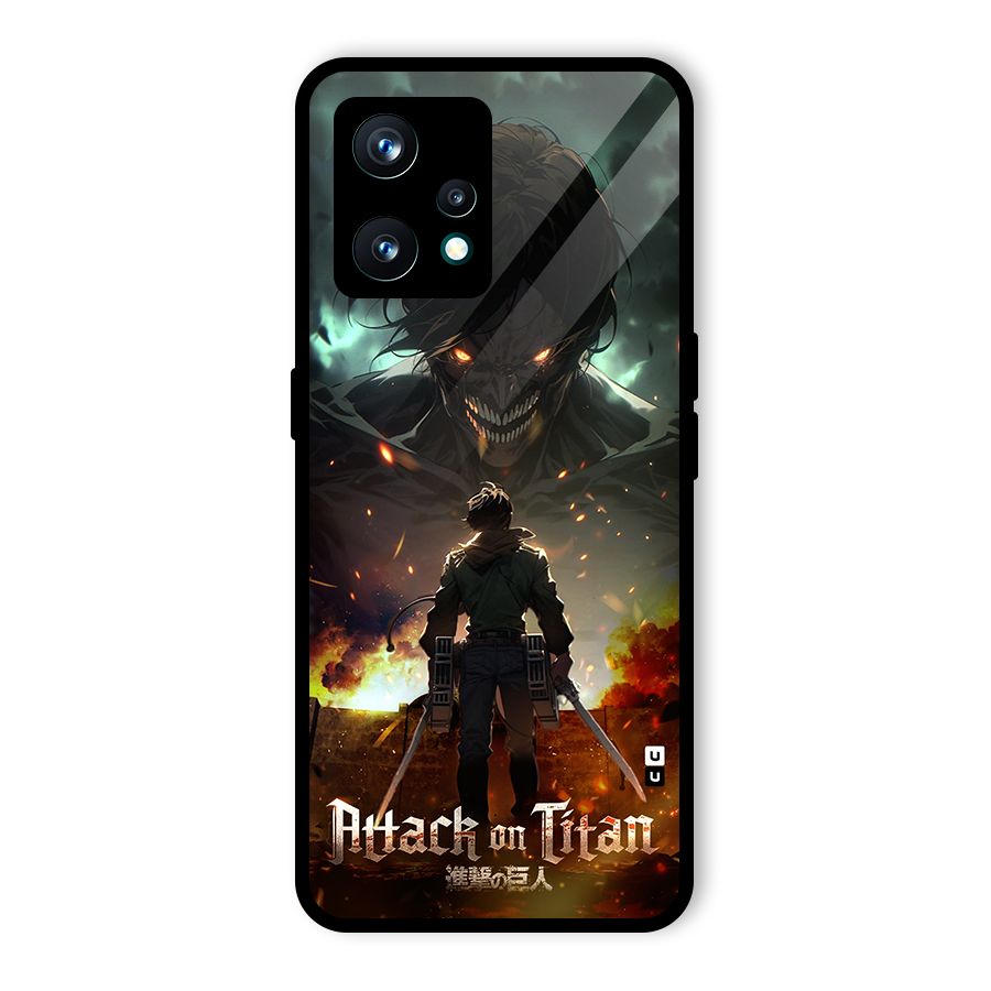 Atack On Titan Glass Back Case for Realme 9 Pro Plus 5G