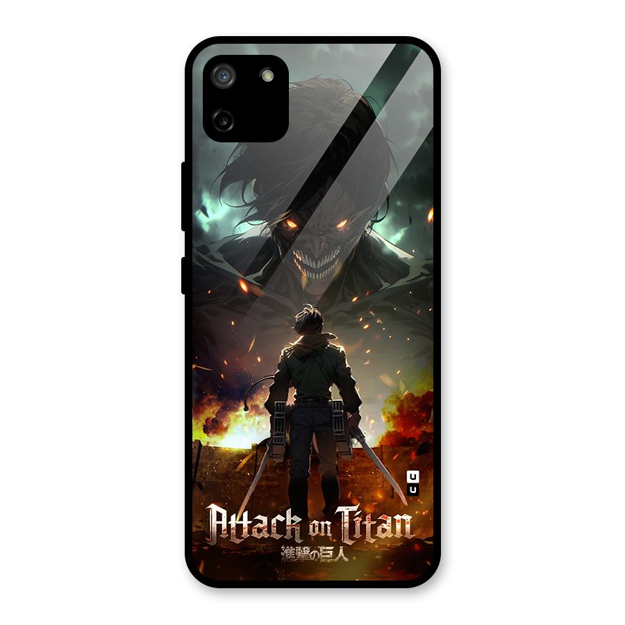 Atack On Titan Glass Back Case for Realme C11