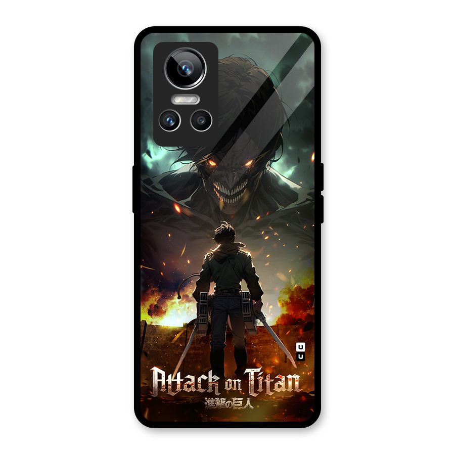 Atack On Titan Glass Back Case for Realme GT Neo 3