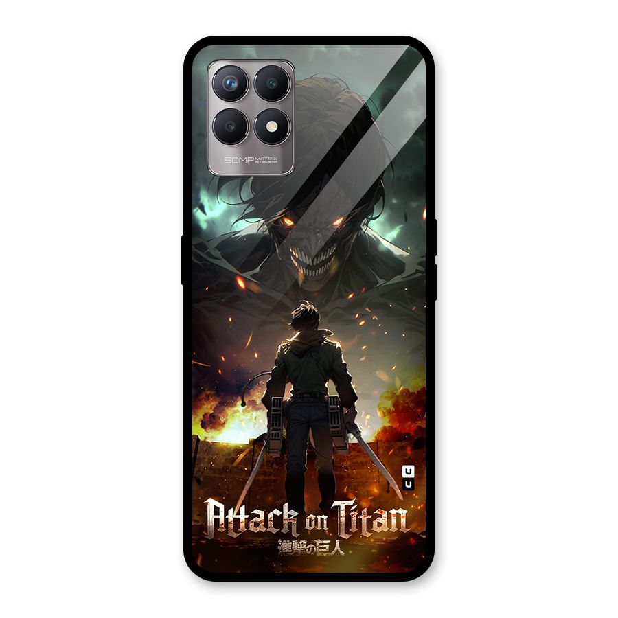Atack On Titan Glass Back Case for Realme Narzo 50