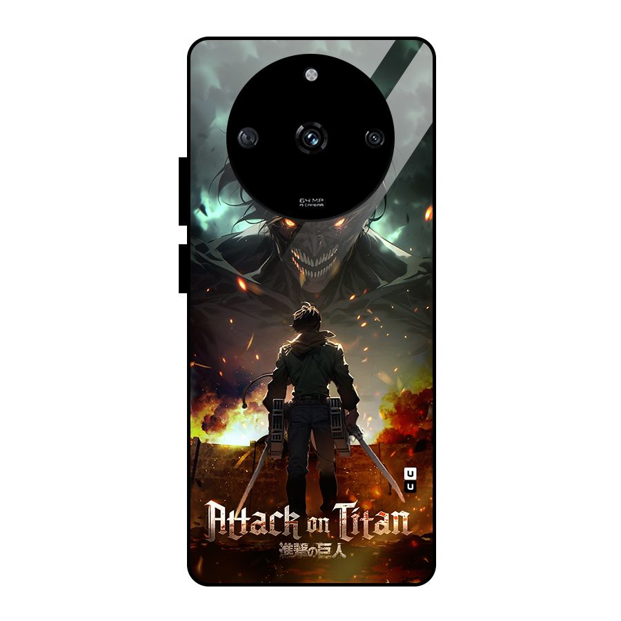 Atack On Titan Glass Back Case for Realme Narzo 60 5G