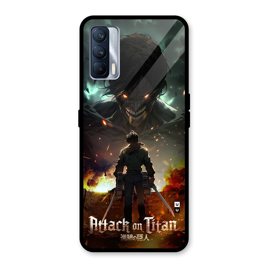 Atack On Titan Glass Back Case for Realme X7