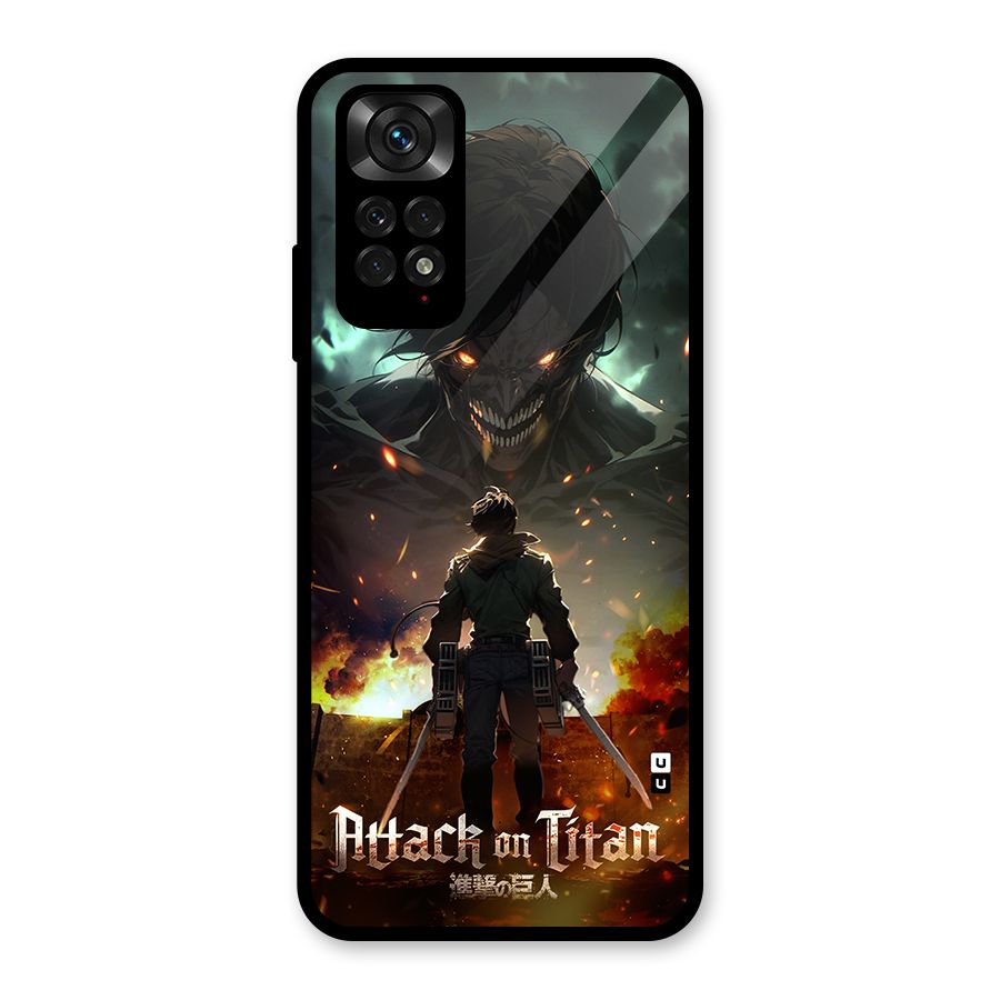 Atack On Titan Glass Back Case for Redmi Note 11S