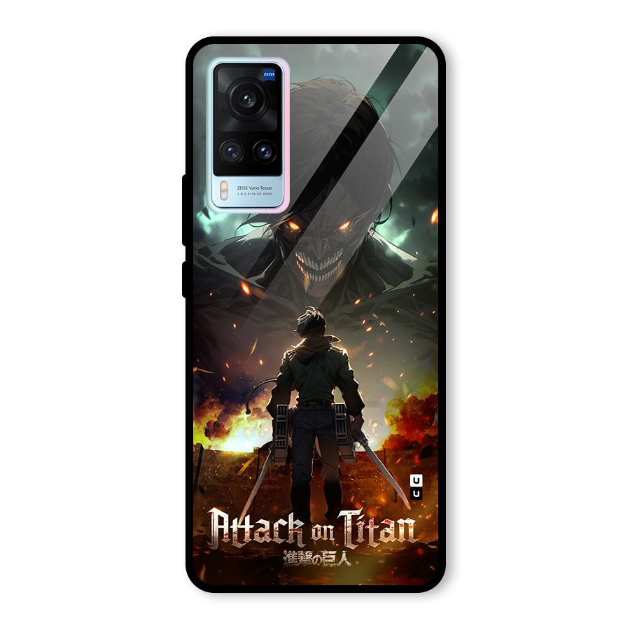 Atack On Titan Glass Back Case for Vivo X60
