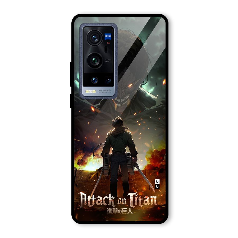 Atack On Titan Glass Back Case for Vivo X60 Pro Plus