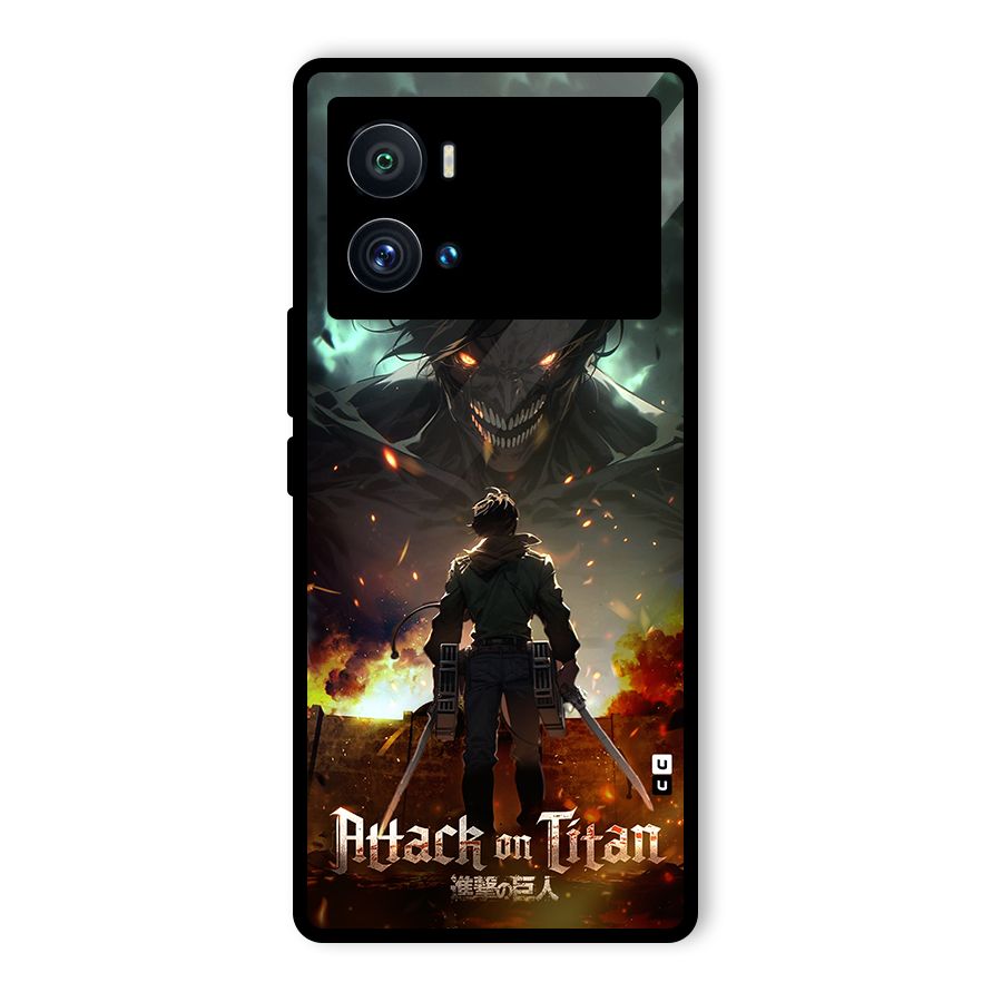 Atack On Titan Glass Back Case for Vivo iQOO 9 Pro